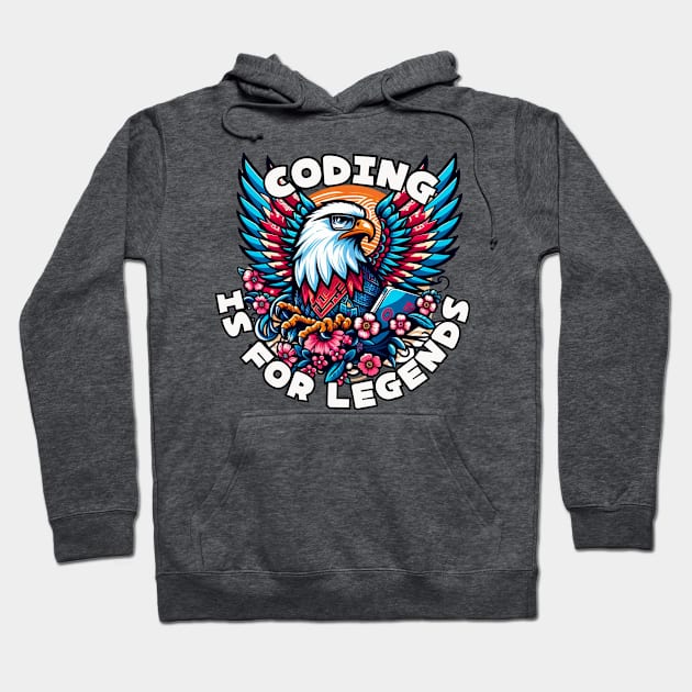 Eagle programmer Hoodie by Japanese Fever